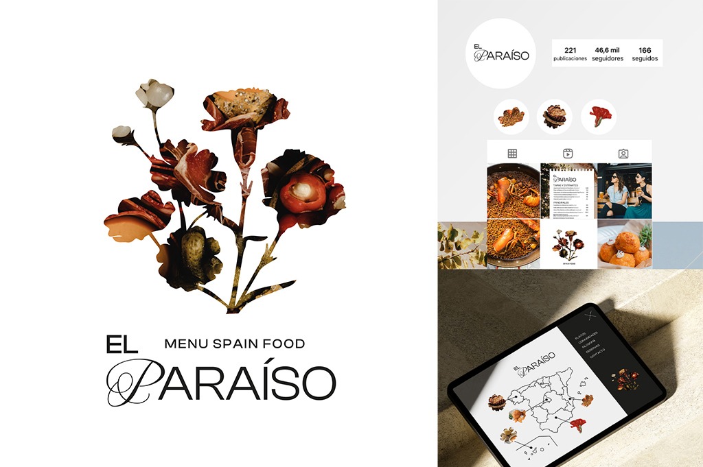 Diseño de Marca Restaurante Español El Paraíso