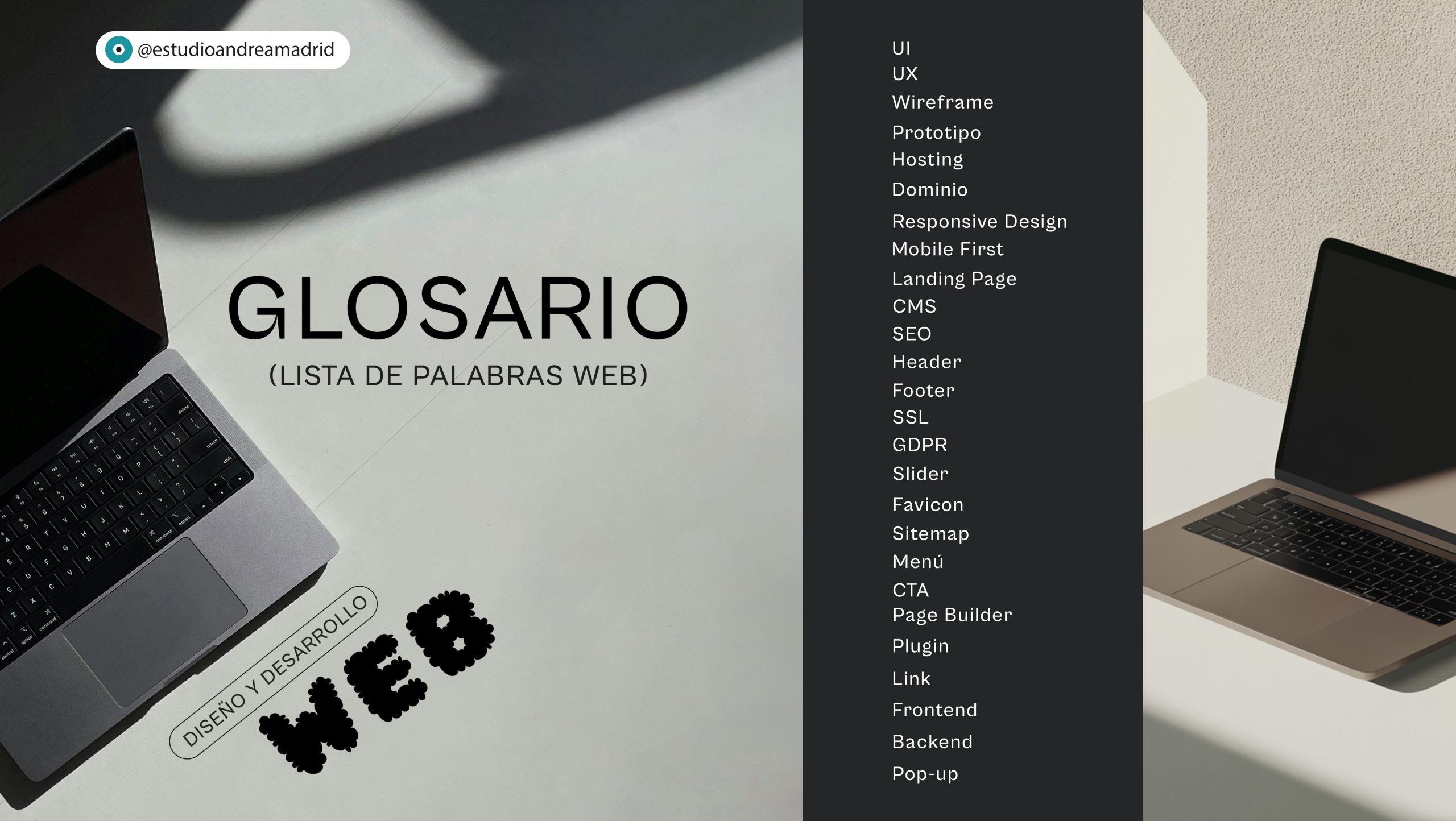 Glosario palabras web