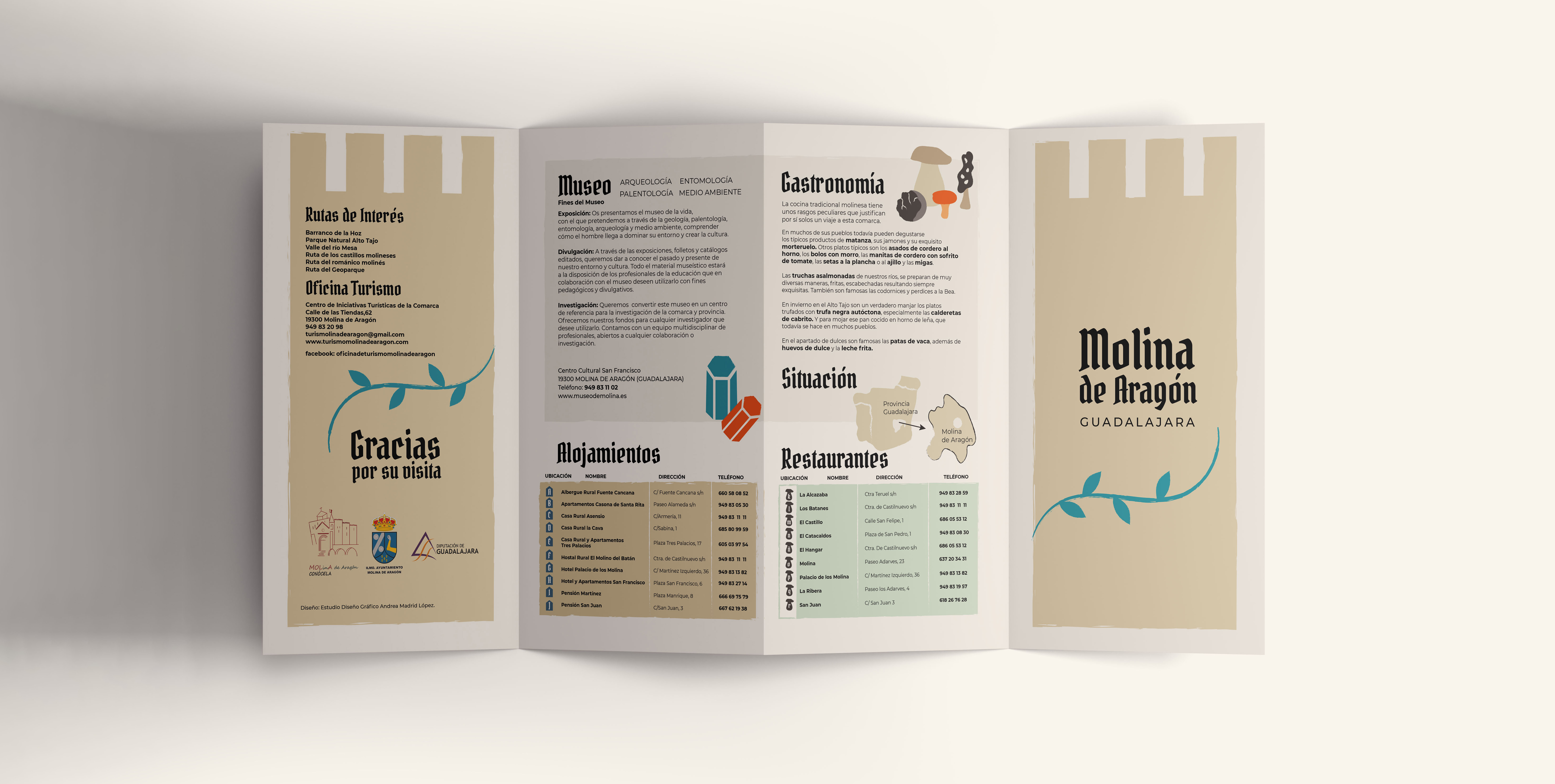 Folleto Turismo Molina de Aragón (Guadalajara)